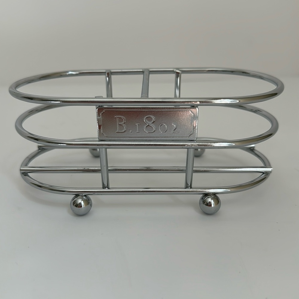 Beekman 1802 Chrome Soap Lotion Caddy Sink Organizer Bath Kitchen Farmhouse NWOT